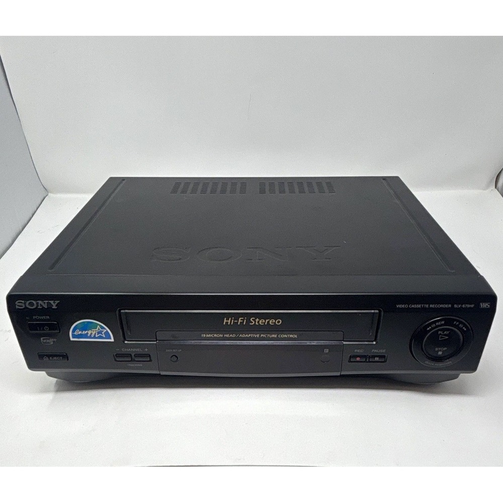 Sony SLV-679HF 4-Head Hi-Fi Stereo VHS VCR,REMOTE INCLUDED,NO AUDIO/VIDEO CABLE